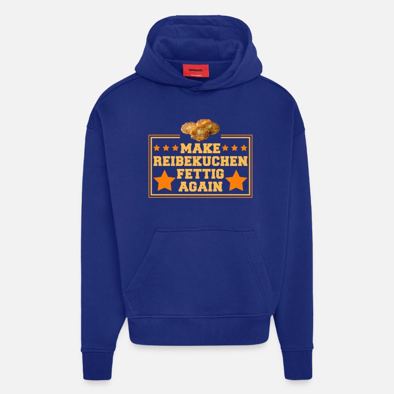 Potato pancakes funny - Hoodie- made by SPREAD  - Iconic Blue