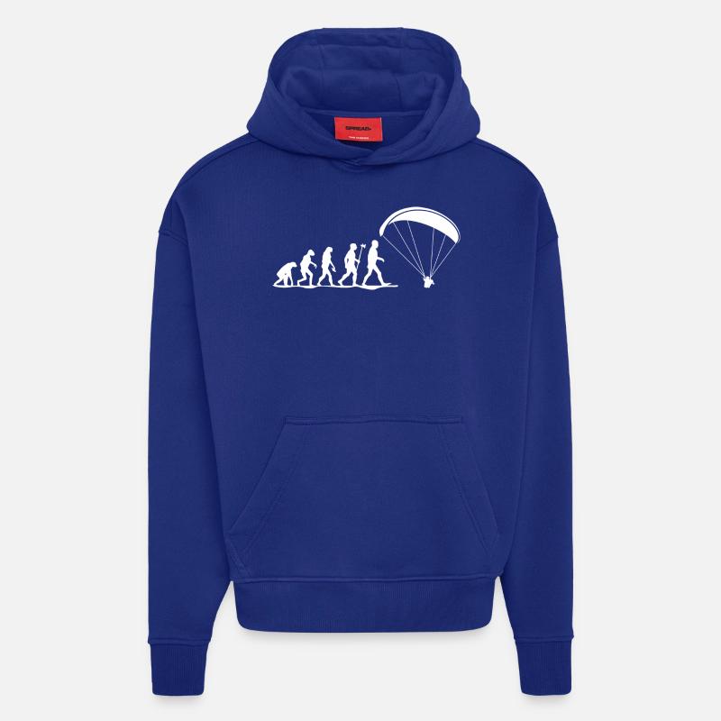 evolution paragliding gleitschirmfliegen - Hoodie- made by SPREAD  - Iconic Blue