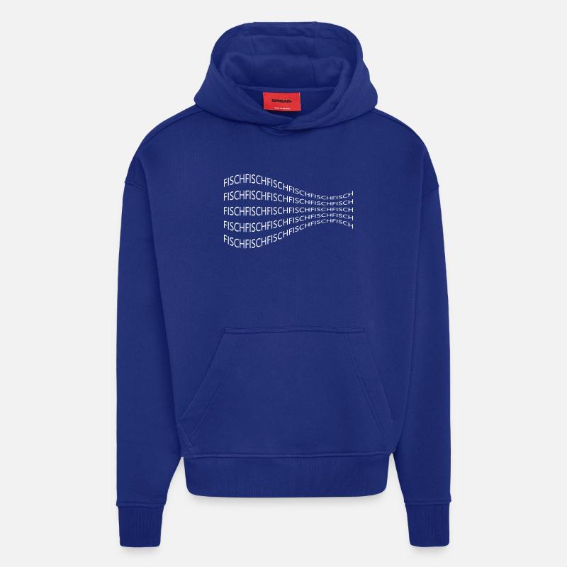 Fisch - Hoodie- made by SPREAD - Iconic Blue