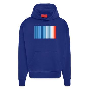 Klimawandel - Show your stripes - Hoodie- made by SPREAD  - Iconic Blue - Vorne
