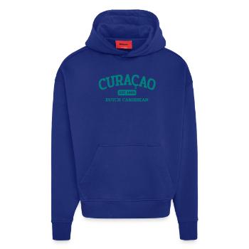 Curacao - Est 1499 - Dutch Caribbean - Karibik - Hoodie- made by SPREAD  - Iconic Blue - Vorne