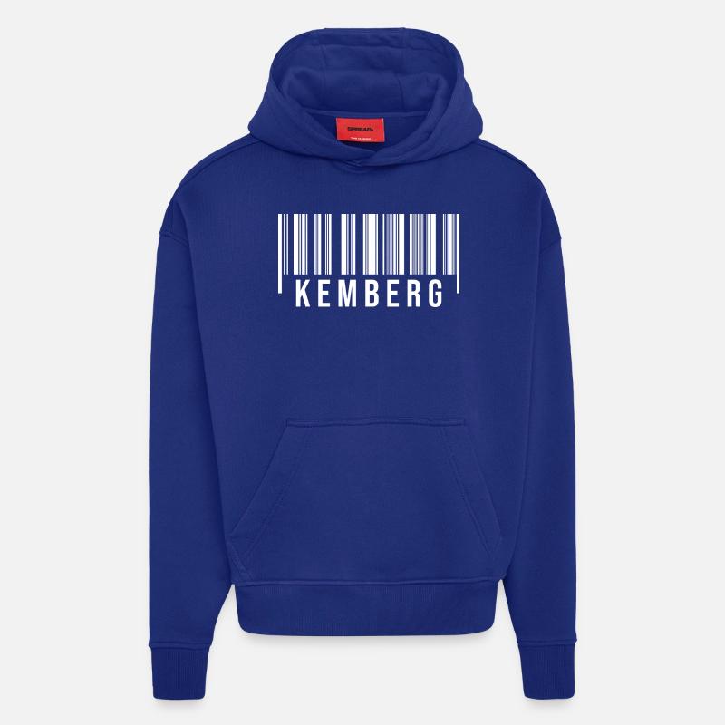 Kemberg Strichcode - Hoodie- made by SPREAD  - Iconic Blue