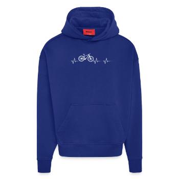 Fahrrad Herzschlag Puls - Hoodie- made by SPREAD  - Iconic Blue - Vorne