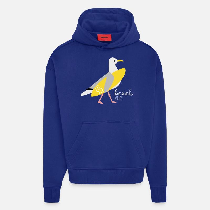 Surfer Möwe - Hoodie- made by SPREAD - Iconic Blue