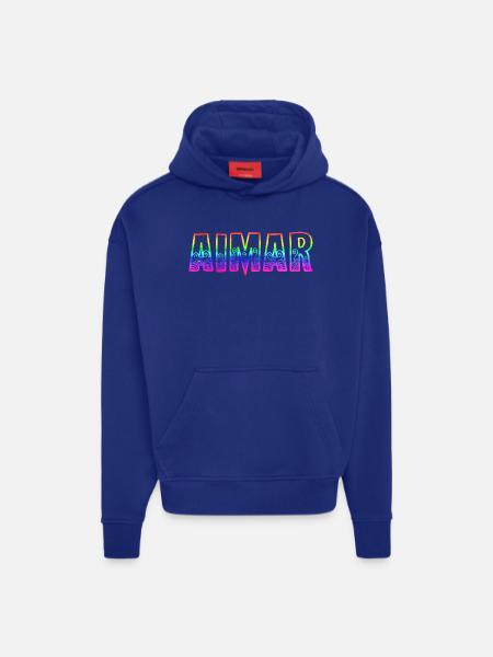 Aimar RS Rainbow - Hoodie- made by SPREAD  - Iconic Blue