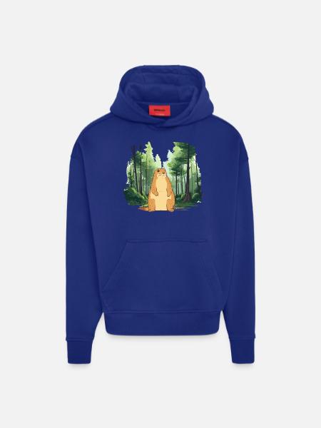 Strong groundhog nature landscape - Hoodie- made by SPREAD - Iconic Blue