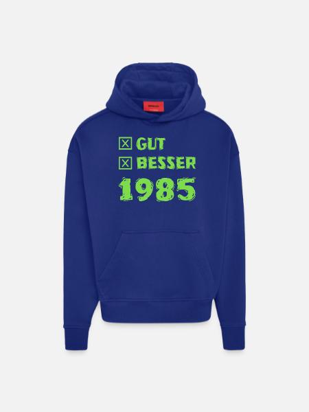 Year 1985 - Hoodie- made by SPREAD  - Iconic Blue