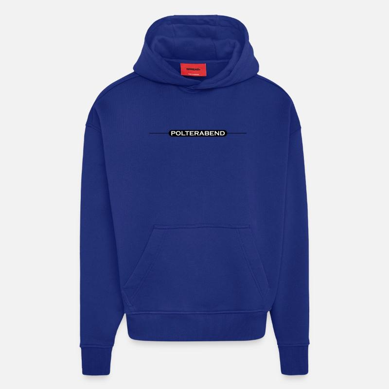 Polterabend Grafik - Hoodie- made by SPREAD  - Iconic Blue