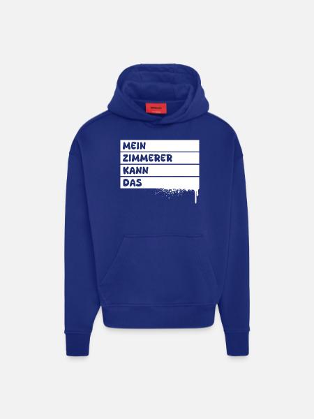 Charpentier - Sweat à capuche bio épais oversize fabriqué en UE - Iconic Blue