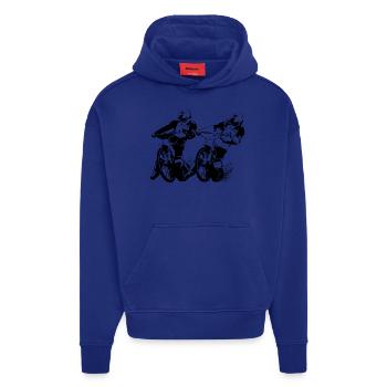Speedway Racing - Hoodie- made by SPREAD  - Iconic Blue - Vorne