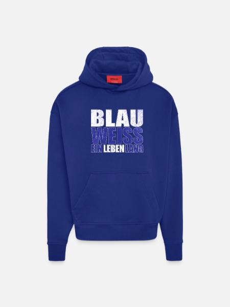 Blau Weiss ein Leben Lang - Hoodie- made by SPREAD - Iconic Blue