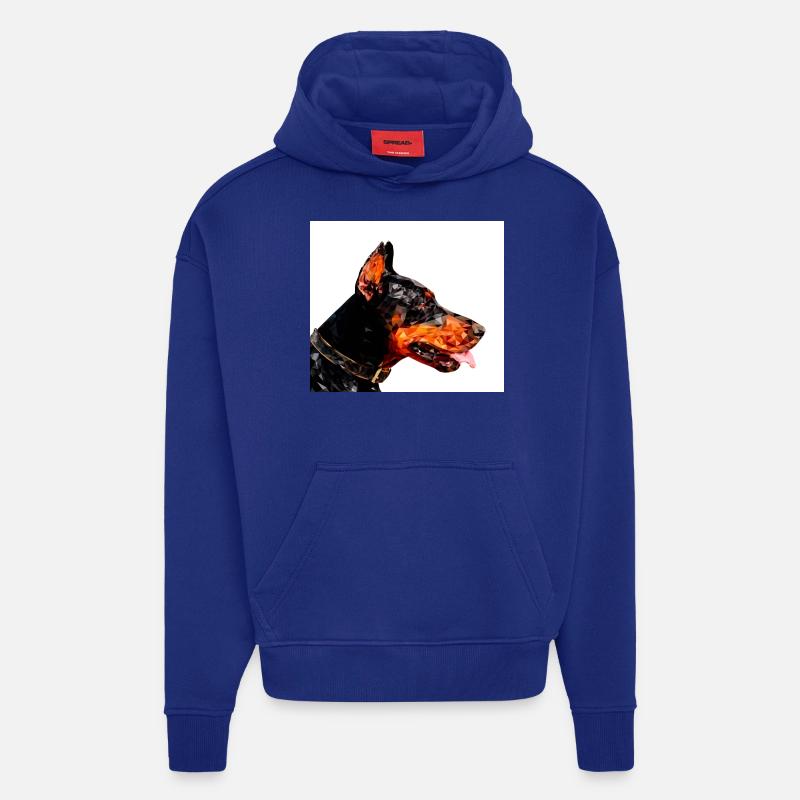 Dobermann - Hoodie- made by SPREAD  - Iconic Blue