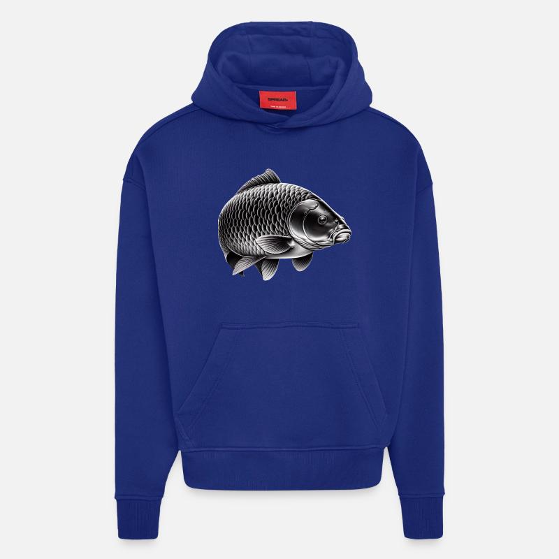 Spiegelkarpfen - Hoodie- made by SPREAD  - Iconic Blue
