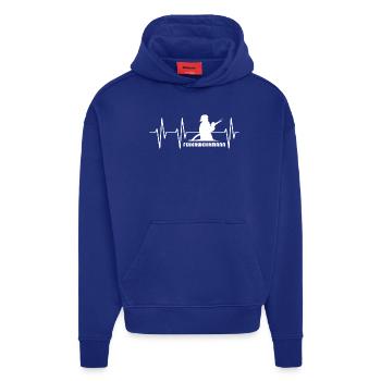 Feuerwehrmann Puls Herzschlag Feuerwehr Icon Logo - Hoodie- made by SPREAD  - Iconic Blue - Vorne