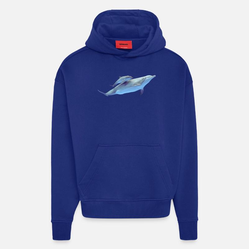 Delfin - Hoodie- made by SPREAD  - Iconic Blue