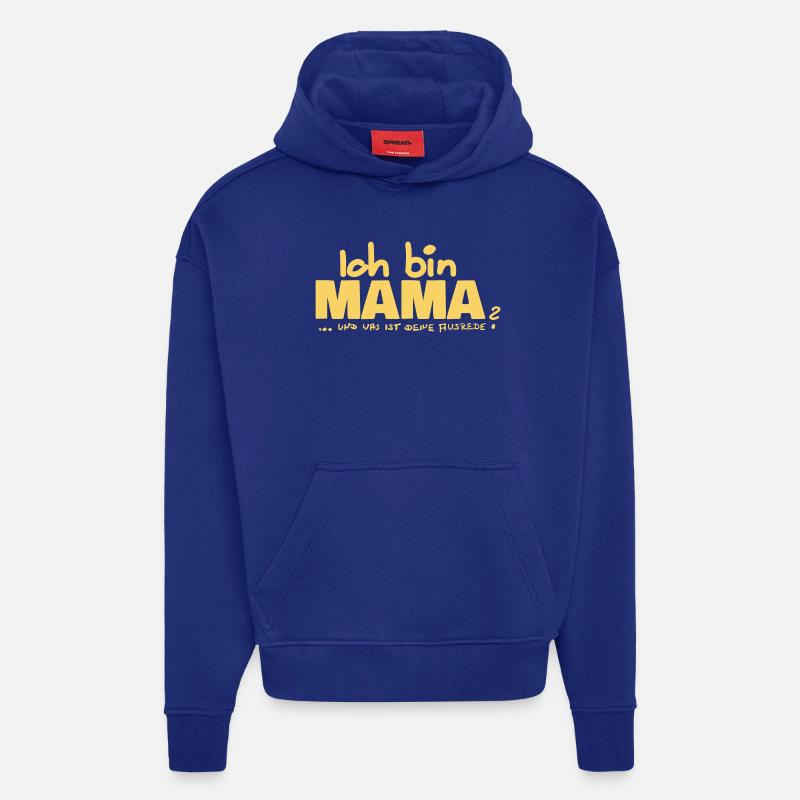 Ich bin Mama Mutterschaft Statement - Hoodie- made by SPREAD  - Iconic Blue