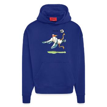 Fußball, Überflieger - Hoodie- made by SPREAD  - Iconic Blue - Vorne