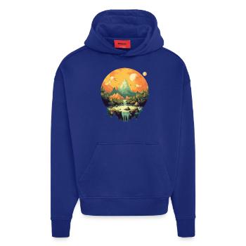 Landschaft - Hoodie- made by SPREAD  - Iconic Blue - Vorne