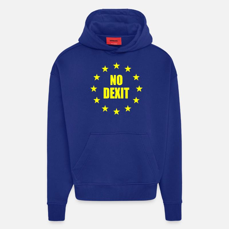 No dexit - Hoodie- made by SPREAD  - Iconic Blue