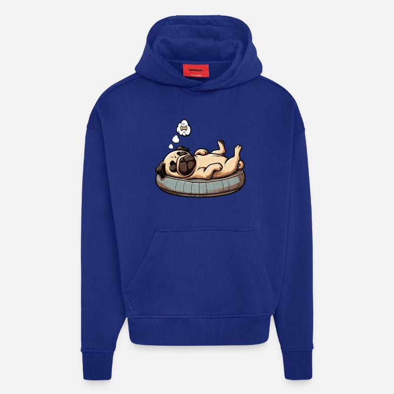 Mops Möpse Mopsbesitzer Mopsliebhaber Mopshalter - Hoodie- made by SPREAD  - Iconic Blue