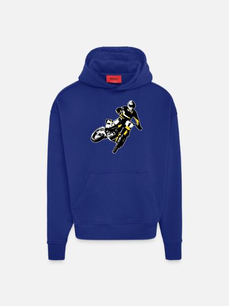 MotoCross - Hoodie- made by SPREAD - Iconic Blue