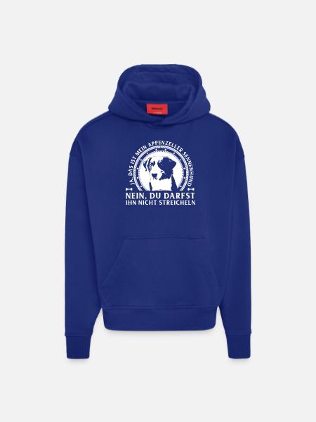 Appenzeller-Nicht Streicheln - Hoodie- made by SPREAD - Iconic Blue