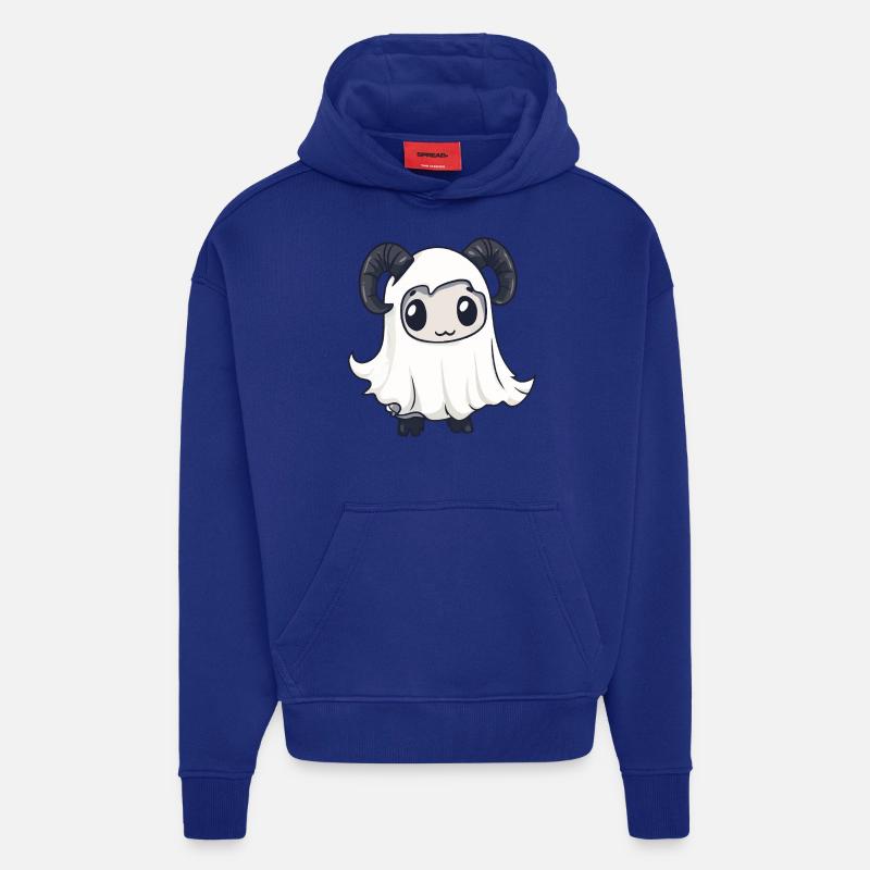 Bergziege Halloween Comic Geist - Hoodie- made by SPREAD  - Iconic Blue