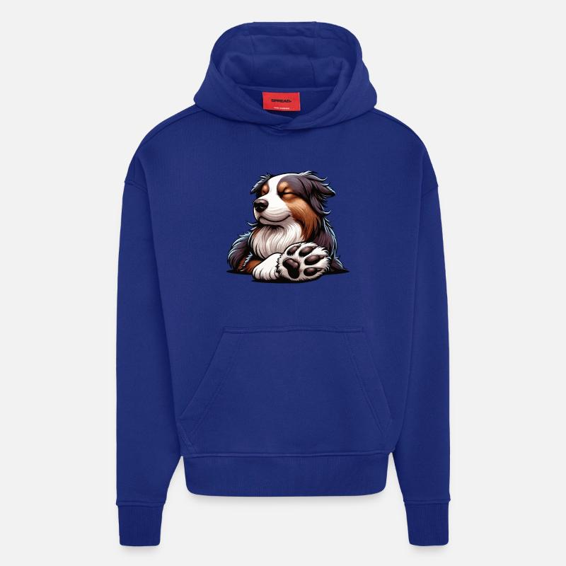 Australian Shepherd Aussie Aussie Owners Aussies - Hoodie- made by SPREAD  - Iconic Blue