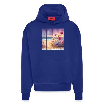 Blumen - Hoodie- made by SPREAD  - Iconic Blue - Vorne