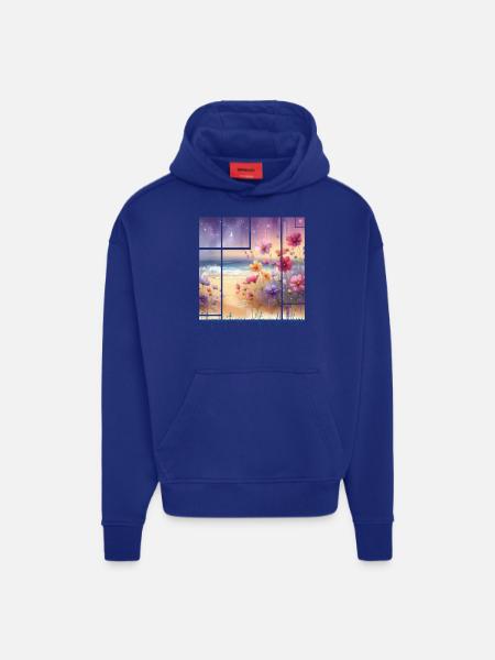 Blumen - Hoodie- made by SPREAD - Iconic Blue