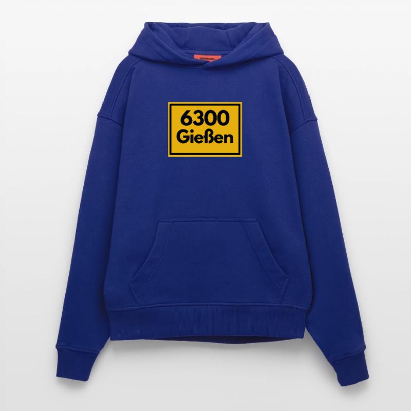 OLD POSTCODE ZIP CODE RETRO 6300 GIESSEN Hoodie- made by SPREAD 