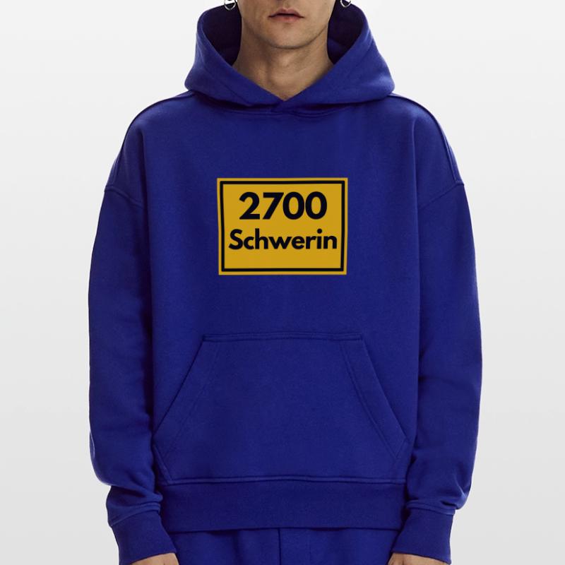OLD POSTCODE POSTCODE RETRO 2700 SCHWERIN SCHLOSS Hoodie- made by SPREAD 