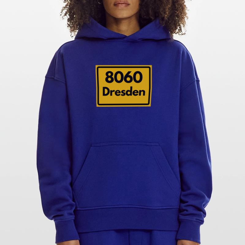 OLD POSTCODE ZIP CODE 8060 DRESDEN SAXONY Hoodie- made by SPREAD 