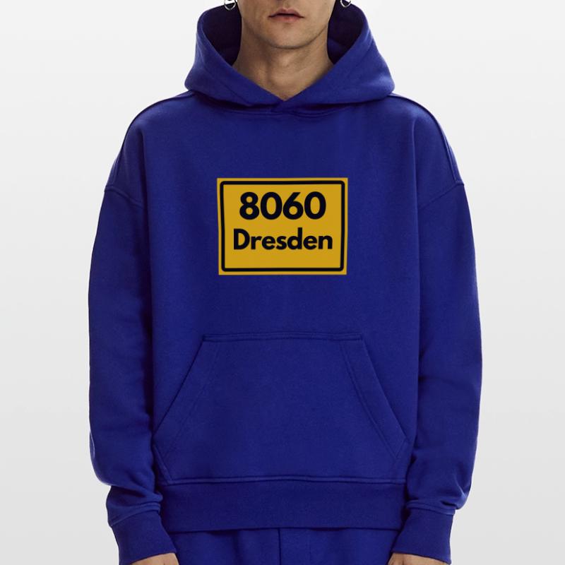 OLD POSTCODE ZIP CODE 8060 DRESDEN SAXONY Hoodie- made by SPREAD 