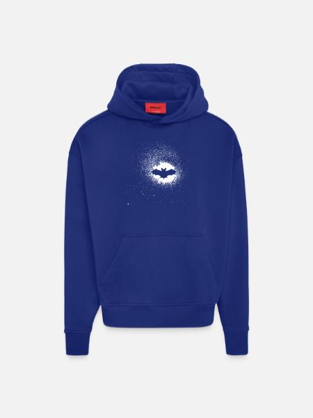 bat - Hoodie- made by SPREAD  - Iconic Blue
