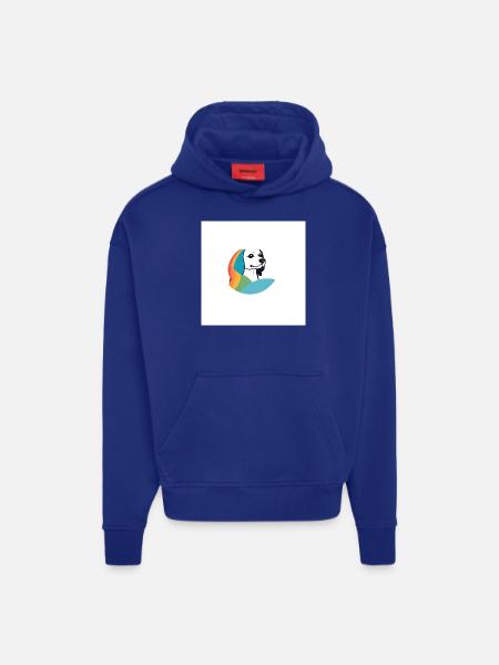 Bunter Hund - Hoodie- made by SPREAD  - Iconic Blue