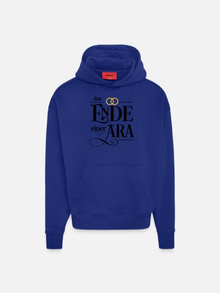 Baccalauréat - Sweat à capuche bio épais oversize fabriqué en UE - Iconic Blue