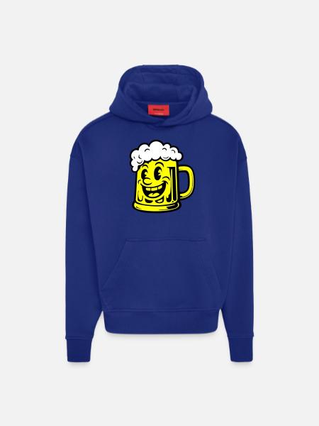 Beer Funny Comic - Hoodie- made by SPREAD - Iconic Blue