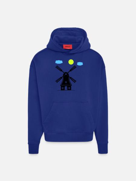 windmill - Hoodie- made by SPREAD - Iconic Blue