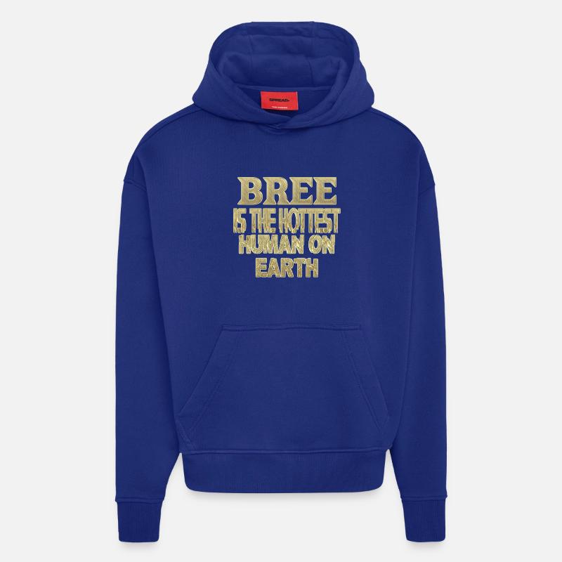 Bree - Sweat à capuche bio épais oversize fabriqué en UE - Iconic Blue
