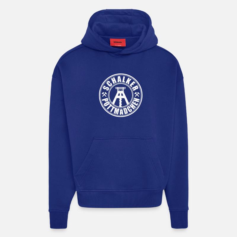 Schalker Pottmädchen | Ruhrpott Mädchen - Hoodie- made by SPREAD - Iconic Blue