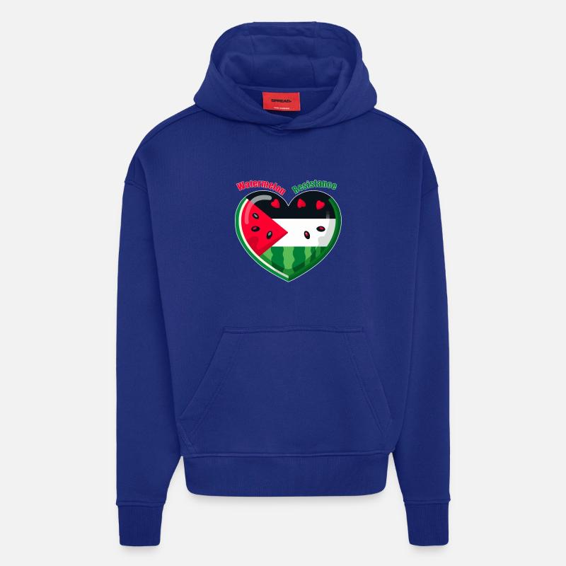 Resistenz der Wassermelone - Hoodie- made by SPREAD  - Iconic Blue