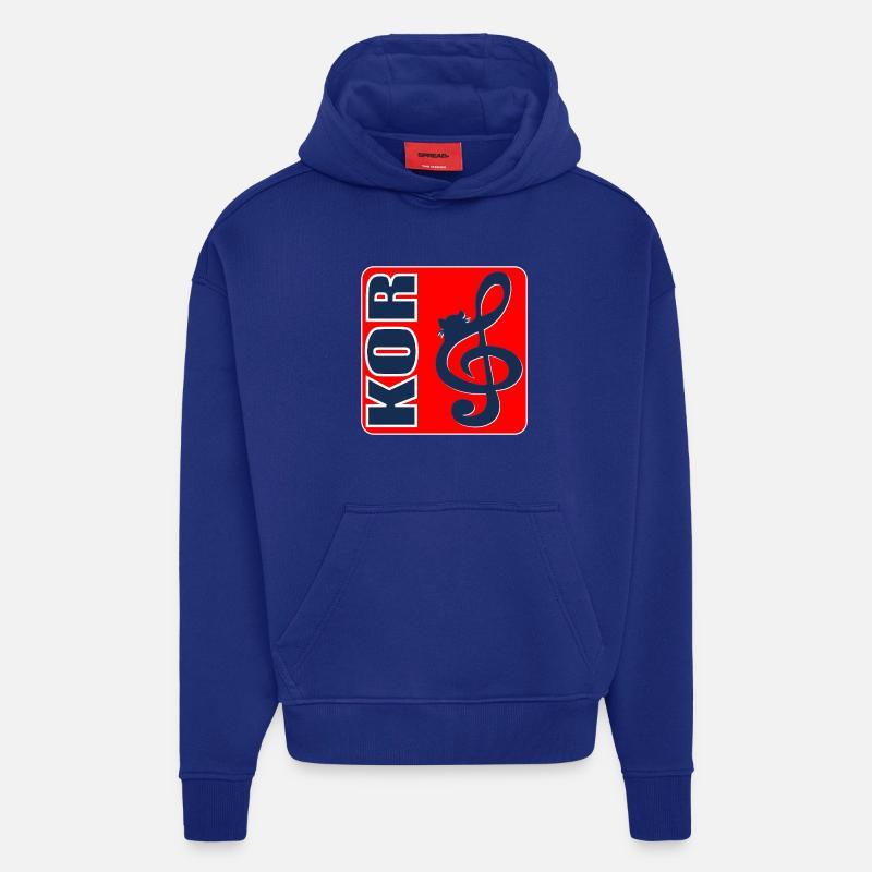 Cat Chorus - Hoodie- made by SPREAD  - Iconic Blue