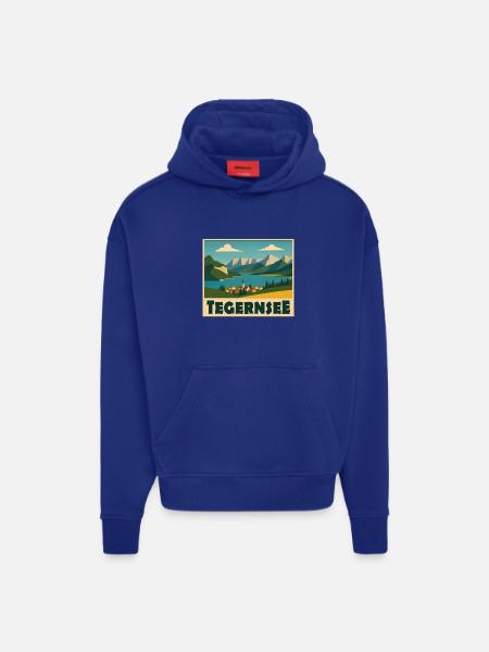 Tegernsee Minimal - Hoodie- made by SPREAD  - Iconic Blue