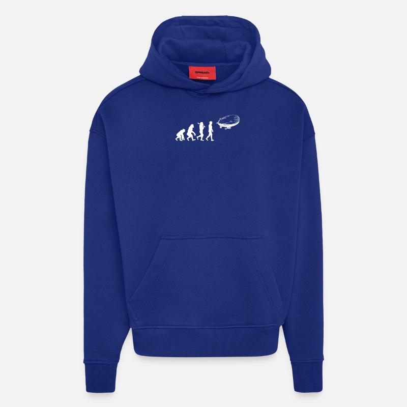 Luftschiff Evolution - Hoodie- made by SPREAD  - Iconic Blue