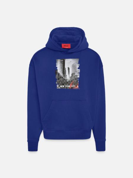 NEW YORK CITY - Hoodie- made by SPREAD - Iconic Blue