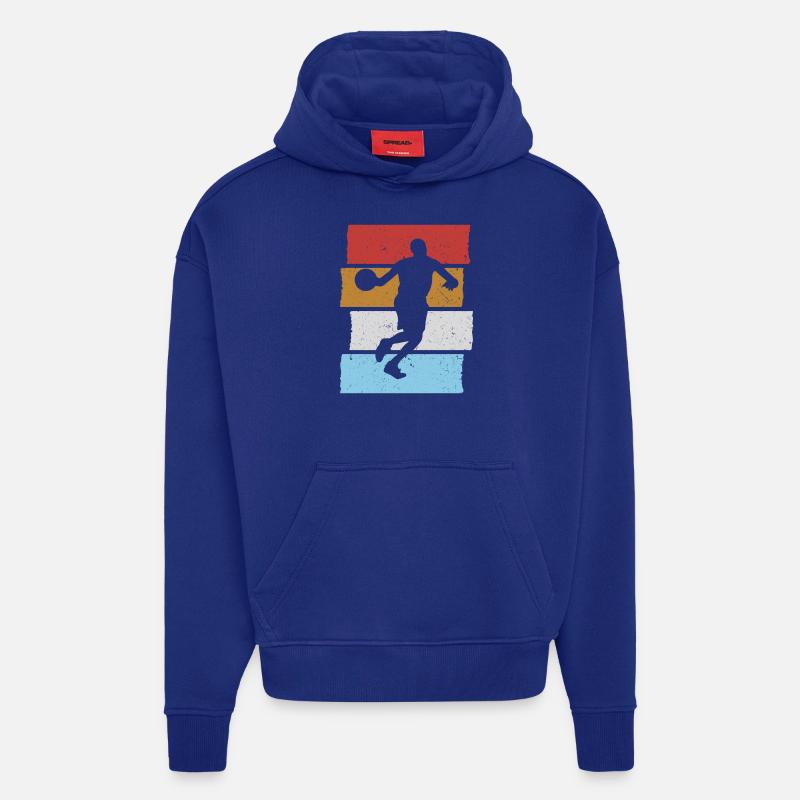 Basketteur Basketteur Sunset - Sweat à capuche bio épais oversize fabriqué en UE - Iconic Blue