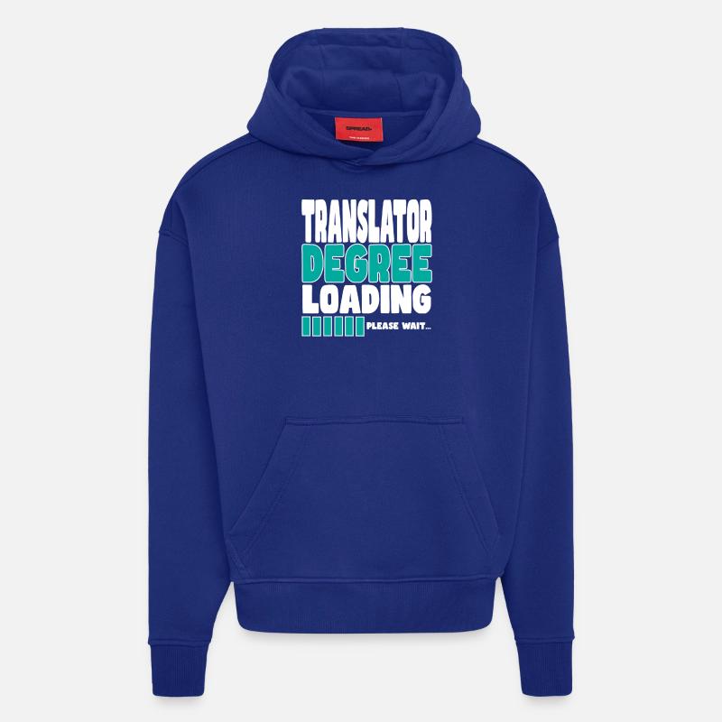 Translator invites training - Hoodie- made by SPREAD  - Iconic Blue