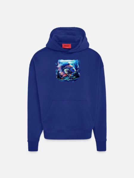 Angelfish - Hoodie- made by SPREAD  - Iconic Blue