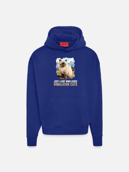 Himalayan Cat Colourpoint Katze - Hoodie- made by SPREAD  - Iconic Blue